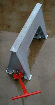 wheel attachment for industrial sawhorse